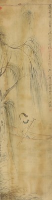 Lot 214 - A collection of three Chinese hanging scrolls