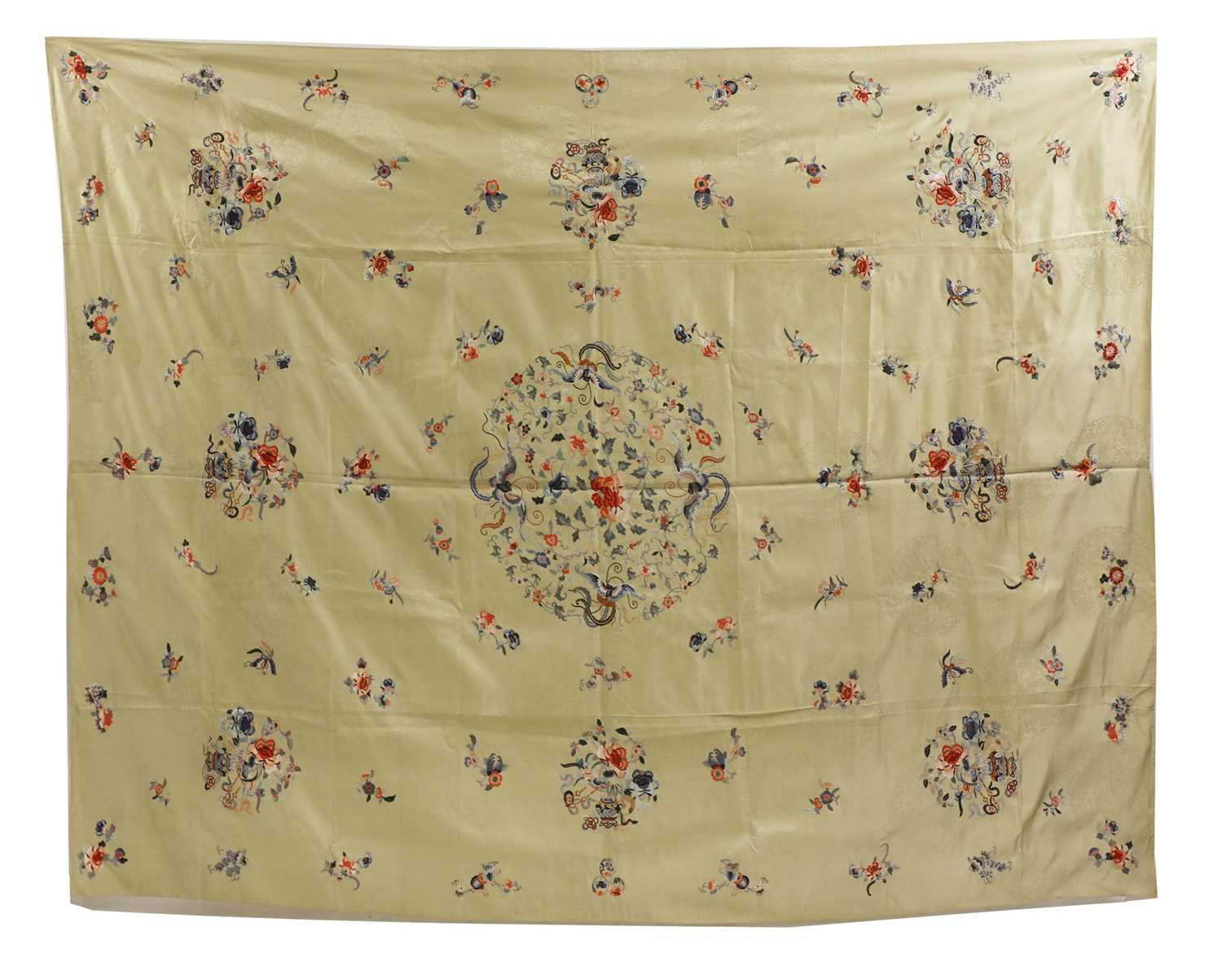 Lot 215 - A Chinese embroidered panel