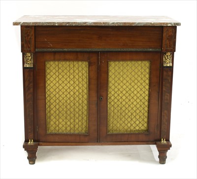 Lot 436 - A French Empire mahogany cabinet