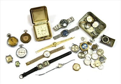 Lot 161 - Assorted watches and parts