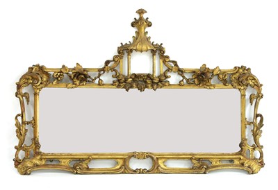 Lot 578 - A carved giltwood wall mirror