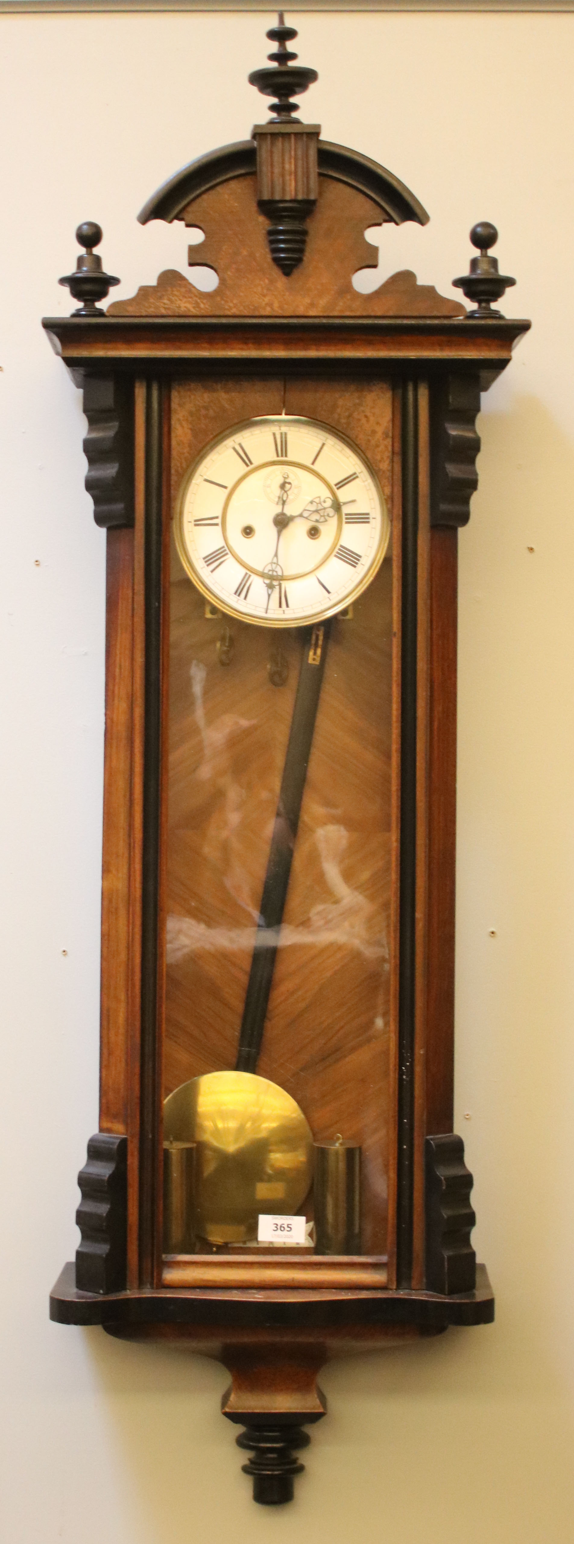 Lot 365 Victorian Vienna clock,