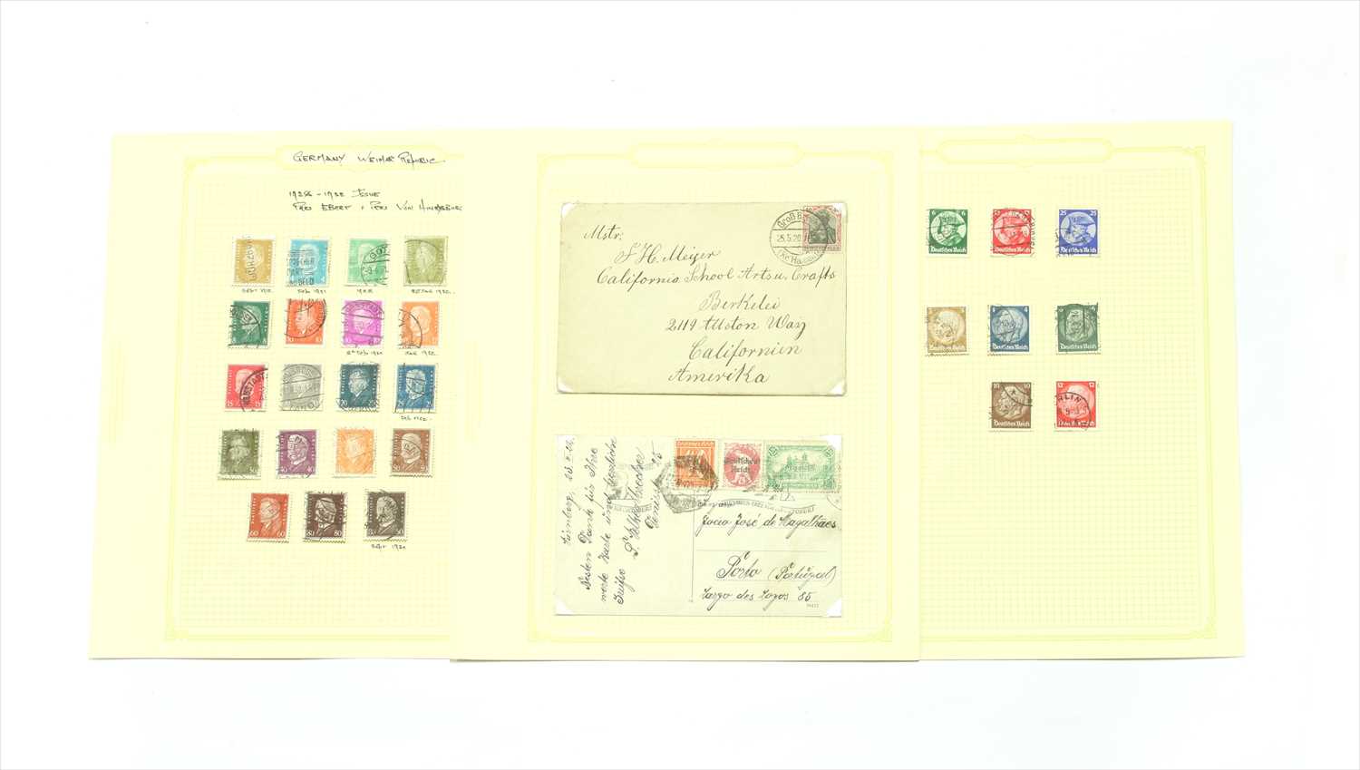 Lot 13 - A German collection on 50 plus leaves