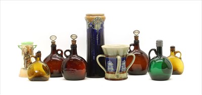 Lot 315 - A group of flagon form decanters