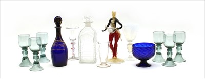 Lot 309 - A collection of 18th Century and later glass