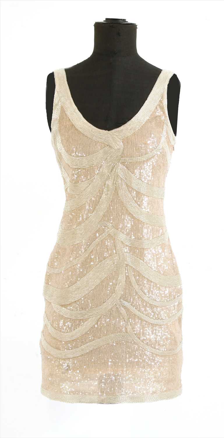 Lot 983 - A Jasmine Di Milo pink sequinned short dress