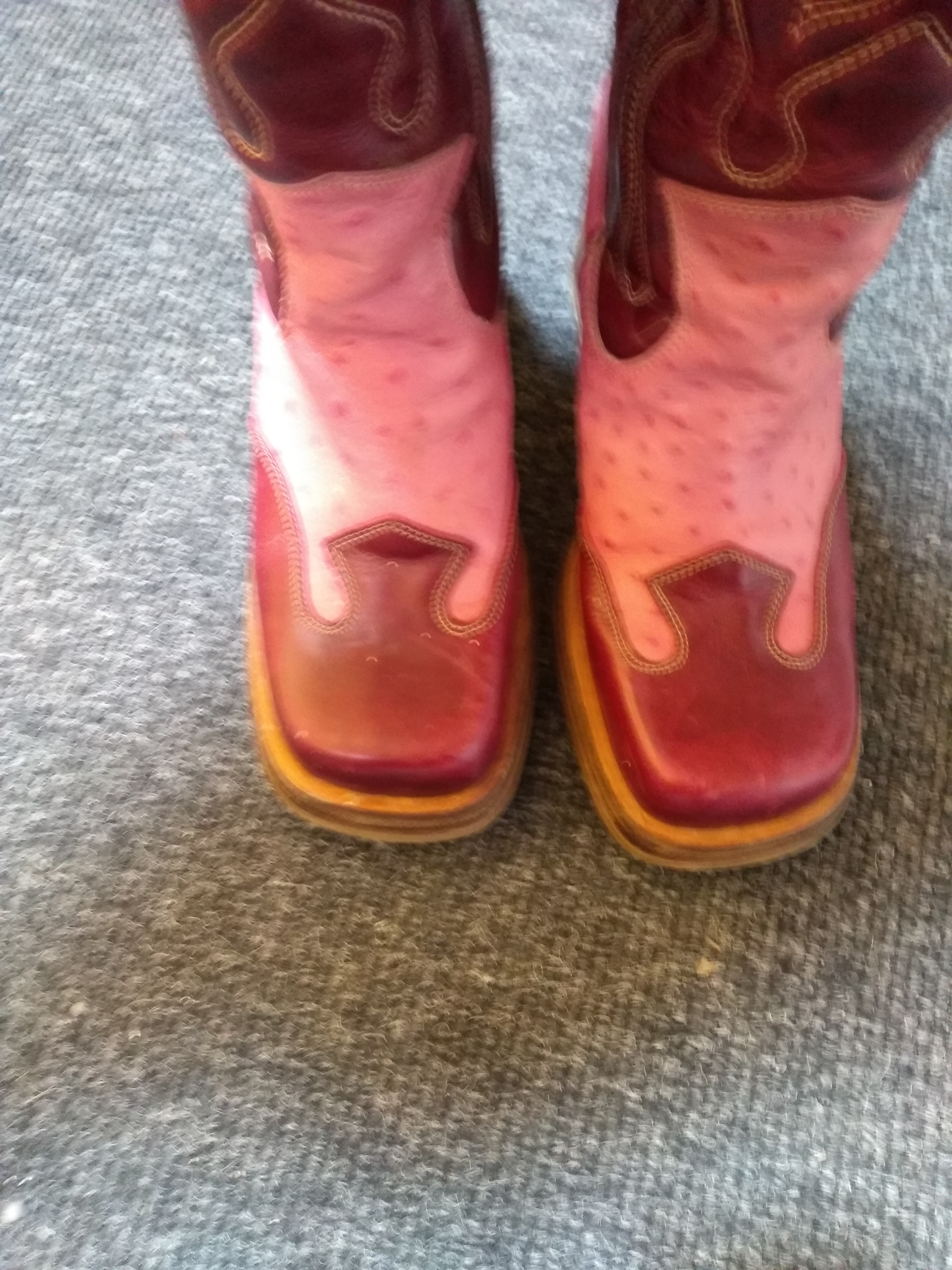 Pink sales ostrich boots