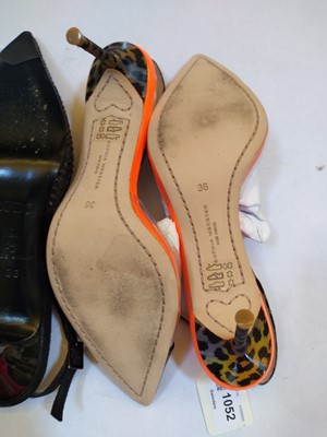 Lot 1052 - A pair of Sophia Webster 'Daria' sling-back sandals