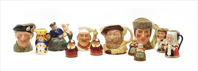 Lot 341 - A group of Royal Doulton character jugs