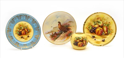 Lot 350 - A collection of Aynsley and Spode plates and tazzas