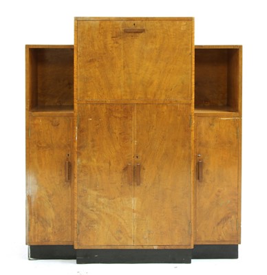 Lot 418 - An Art Deco maple cocktail cabinet