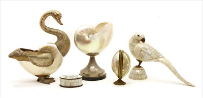 Lot 297 - A group of mother of pearl and similar items