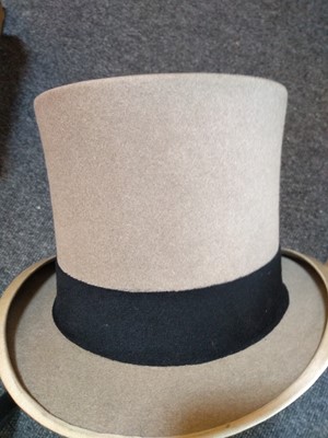 Lot 1138 - Two Herbert Johnson top hats and one other