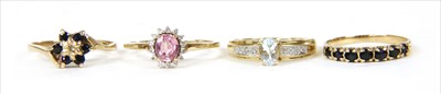 Lot 40 - Four 9ct gold rings