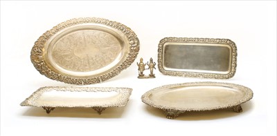 Lot 291 - A quantity of silver serving dishes