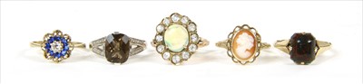 Lot 57 - Five gold rings