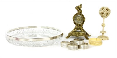 Lot 213 - A set of six silver napkin rings