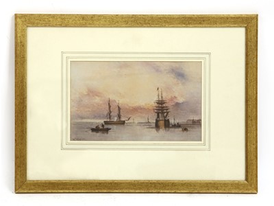Lot 321 - McAlpine (British, 19th Century), Evening on the Medway, watercolour