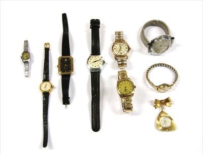 Lot 110 - A 9ct gold Walker & Hall mechanical bracelet watch