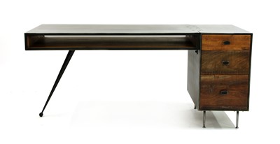 Lot 550 - A contemporary metal and wood desk