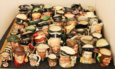 Lot 274 - A large collection of Royal Doulton character jugs of varying sizes (Qty.)