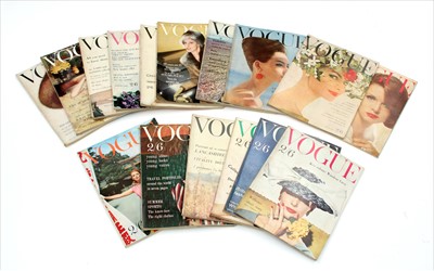 Lot 1249 - A collection of Vogue magazines
