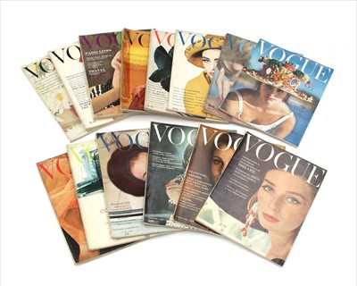 Lot 1251 - A collection of Vogue magazines