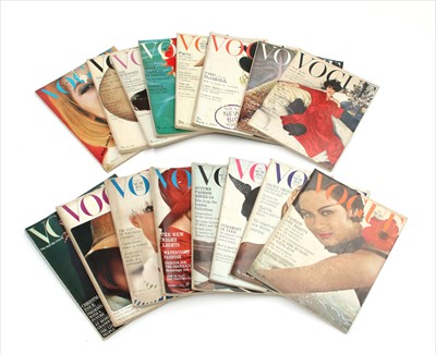 Lot 1252 - A collection of Vogue magazines