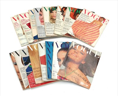 Lot 1256 - A collection of Vogue magazines, 1967