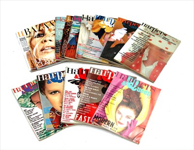 Lot 1263 - A collection of approximately 150 Harpers Bazaar and Harpers Queen Magazines