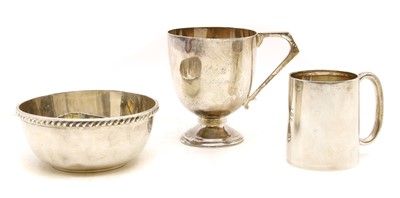 Lot 190 - An early 20th Century silver christening mug