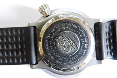 Lot 393 - A titanium and stainless steel Seiko 'Ashtray' quartz professional tuna diver's watch, c.1986