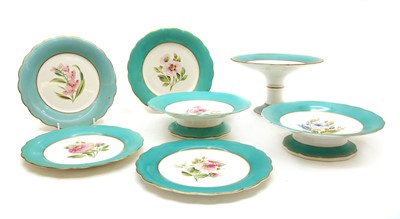 Lot 194 - An early 20th century painted dessert service