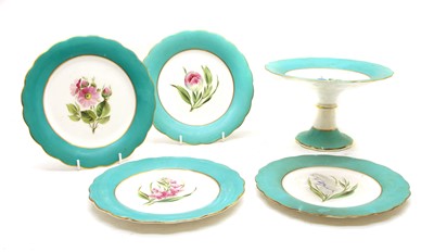Lot 194 - An early 20th century painted dessert service