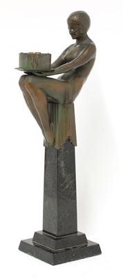 Lot 388 - An Art Deco 'Biba' figural table lamp
