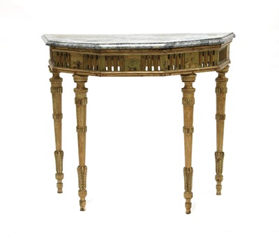Lot 693 - A French giltwood console table
