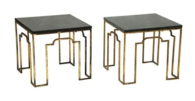 Lot 626 - A pair of gilt metal occasional tables