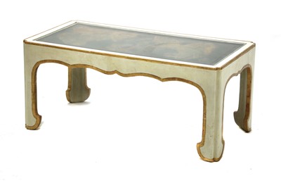 Lot 573 - A painted and gilt chinoiserie coffee table