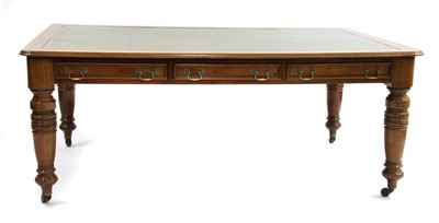 Lot 531 - A large mahogany writing table