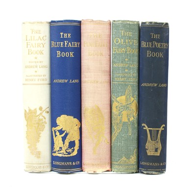 Lot 30 - LANG, Andrew: Five Colour Fairy books: 1- Blue Poetry book