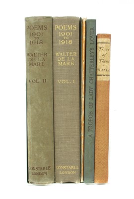 Lot 29 - 1- De La Mare, Walter- Poems, 1901 to 1918, in 2 vols.