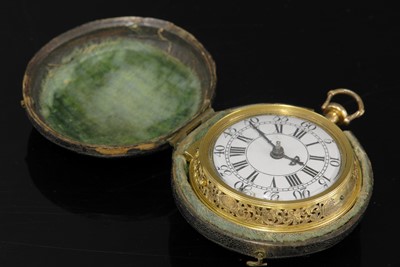 Lot 328 - A 22ct gold fine William Webster quarter repeater verge watch, c.1715