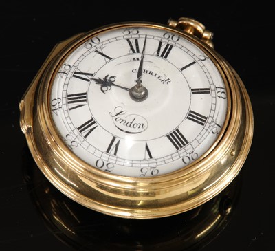Lot 329 - A 22ct gold pair cased pocket watch