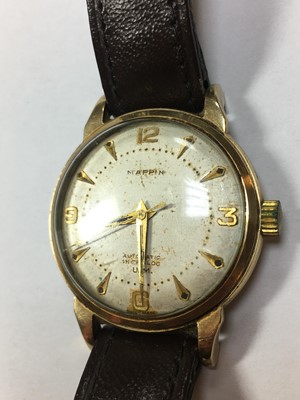 Lot 193 - A gentlemen's 9ct gold Mappin automatic strap watch