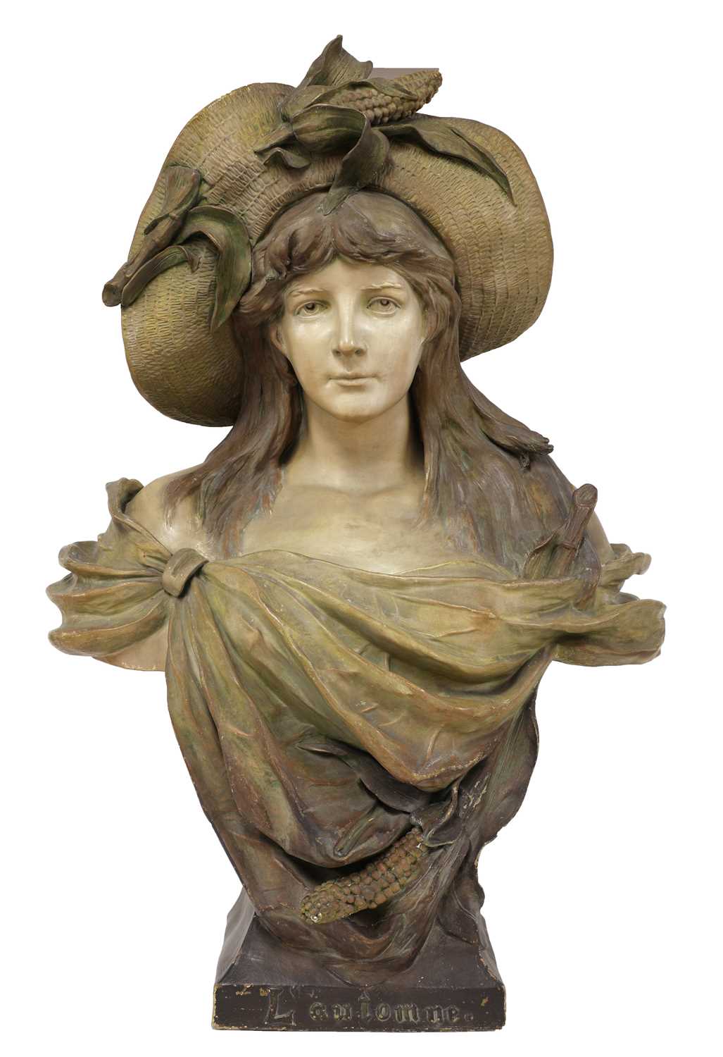 Lot 22 - A Goldscheider terracotta bust 'L'Automne'