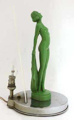Lot 390 - An Art Deco lamp