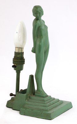 Lot 420 - An Art Deco lamp