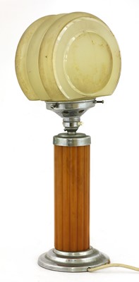 Lot 440 - An Art Deco Bakelite lamp