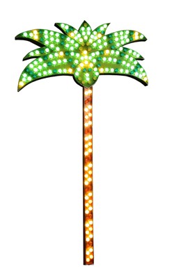 Lot 281 - A large illuminated fairground palm tree