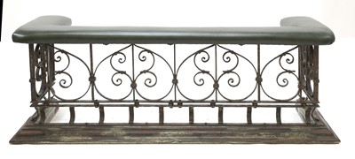 Lot 277 - A wrought iron club fender